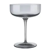 Blomus Fuum Pack of 4 Champagne Saucer Glasses, Smoke - 63933
