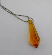 Swarovski Crystal Topaz 38mm Icicle 8621 Suncatcher/ Ornament