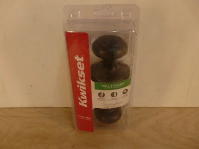 Kwikset Hall & Closet Doorknob in Venetian Bronze