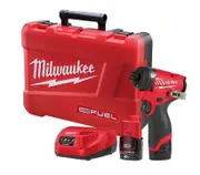 Milwaukee M12FID2202C - 12V Brushless 1/4" Hex Impact Driver Kit (2 x 2.0Ah)