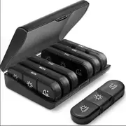 Weekly Pill Organizer 3 Times a Day, Portable Travel Pill Box 7 Day with Large Pill Containers