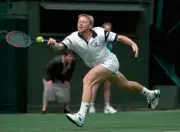 Boris Becker of Germany at Wimbledon June 1994 Becker lost in the - Old Photo 1