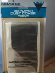 MEMOREX SAFE GUARD SYSTEM CD PLAYER DUST COVER, MEDIUM, AUDIO,NEW
