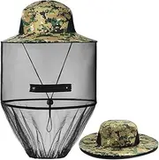 Head Net Face Mesh Head Cover, Hat with Mosquito Net, Mosquito Head Net Head Protection Net for Optimal Vision, Washable, Mosquito Net Hat for Outdoor Lovers, Climbing, Fishing, Beekeeping