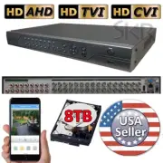 Sikker 32 Channel 5MP 1080P AHD DVR Security Camera recorder with 8TB Hard drive