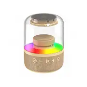 Subwoofer Bluetooth Speaker AI Transparent Glowing Glazed TWS Wireless Speaker