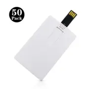 Bulk Lot 50P Pendrive Bank Card Free Custom LOGO USB Flash Drive Memory Gift 8GB