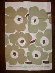 NEW MARIMEKKO PIENI UNIKKO BROWN KITCHEN TEA TOWEL 1965 VTG DESGN BY MAIJA ISOLA