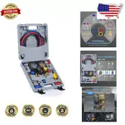 Heavy-Duty AC Gauge Set for R1234yf, R134a & R404a with Shock-Resistant Features