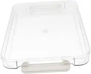 DOITOOL Transparent Document Organizer Portable Storage Box for Certificates Cards Postcards Lightweight Versatile File Holder for Travel Everyday Use
