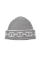 二奢 Pre-loved Hermès Heaven Chaîne d'Ancre knit cap hat cashmere gray