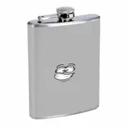 Whacky Face Em1 Flask 8oz Stainless Steel Hip Drinking Whiskey