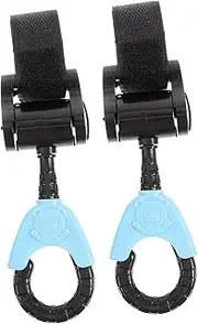 Toddmomy Rotating Stroller Hooks Hooks for Hanging Bag Purse Shopping Diaper Bag Set of 2