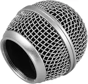 Adaskala Microphone Grille Mic Replacement Ball Head Compatible with Shure SM58/SM58S/SM58LC/BETA58/BETA58A/SA-M30/SV100/UT2/PGX24/SLX4 Microphones