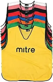 Mitre Adult Pro Training Football Bib | Lightweight Multi-Sport Bib | Breathable Mesh