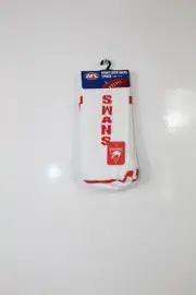 AFL Sydney Swans Socks, White & Red, Size 7-11