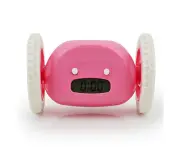 Running Digital Led Alarm Clock Lazy Alarm Clock Running Silent Alarm Clock Creative Gift,Pink