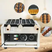 Commercial Electric 42pcs Donut Ball Waffle Maker Steel Baker Machine Nonstick