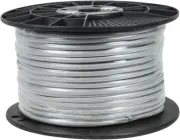 Stranded Bulk Phone Cable - 1000 Feet - Silver | 6 Conductor, 28AWG, Flat Cable