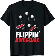 VidiAmazing Flippin Awesome Pinball Arcade Gaming 70s 80s ds264 T-Shirt