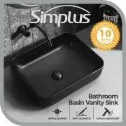 Simplus Bathroom Basin Vanity Sink Ceramic Above Counter Hand Wash Bowl 50x40CM