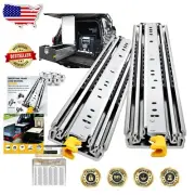 Industrial-Grade Drawer Slides 14" - 60", 500 Lbs Full Extension for Heavy Loads