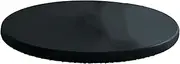 Generic Round Table Cover Home Coffee Table Mat Waterproof Luxury Oilproof Tablecloth Round Protector for Restaurants Picnic, Black L