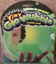 New Tiny GLO Wubble Bubble Ball Go Green Inflates in Seconds Glows in Dark