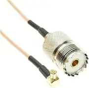 mangxiyis PAN DI RG316 MCX Male Right Angle to UHF Female SO239 SO-239 Coax R/F Coaxial Pigtail Cable 10cm 20cm 30cm 50cm 1M 300cm 5M(1Pcs 10inch)