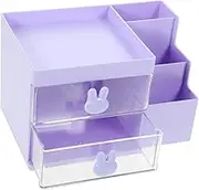 GRADENEVE Desktop Drawer Box Organizer Document Storage Box Multi-fold Desktop Storage for Office