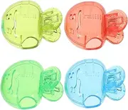 TOKIDNY 4pcs Toothbrush Case Tooth Brush Cap Toothbrush Holder Toothbrush Travel Cases Toothbrush Travel Holder Make up Brush Travel Holder Toothbrush Travel Bag Tooth Brush Cover