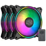 Cooler Master MasterFan MF120 Halo ARGB 120mm 3 Fan Kit Black