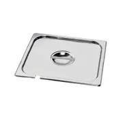 Mixrite 2/1 Lids with cut for spoon 6 x Stainless Steel Lids with Cut for Spoon 650x530 mm P21000 - P21000-SM