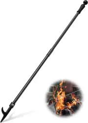 Fire Poker for Fire Pit, 46 Inches Long Fire Poker, Portable Light Weight Firepl