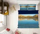 3D Mountain Lake 1487NA Bed Pillowcases Quilt Cover Duvet Kathy Barefield Fay
