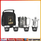Camping Tea Set Stainless Steel Heat Resistant Teapot Cup Set for Outdoor Hiking