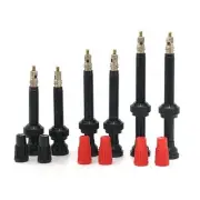 2pcs Presta FV Tubeless Valve Stems Brass MTB Road Bike 40/50/60/80/100mm Black