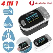 4IN1 Finger Pulse Oximeter Blood Oxygen Saturation Heart Rate Monitor OLED AU