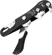 Climbing Self-Loss Climbing Belay Device - Stop Descender WI | Hand Controls Descending Abseiling Anti-Panic Lock Rescue Equipment for Safety, Hand Control Climbing Accessories for Tree Care