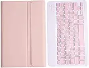 Jarttarn Bluetooth Keyboard Compatible with Xiaomi Redmi Pad SE 4G 8.7 inch 2024, Keyboard Case with Pen Holder Protective for Redmi Pad SE 4G (Pink)