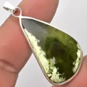 Natural Chrome Chalcedony 925 Sterling Silver Pendant Jewelry P-1001