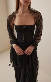 [Toteme] Floral Tulle Shawl