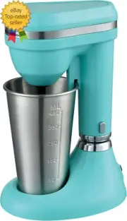 Classic Milkshake Maker 15 Oz Turquoise Sm 1200B Easy To Used And Handle