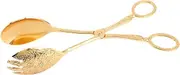 WUISOLQP Pastry Clip with Healthy Materials for Food Service Kitchen Tongs Metal Food Clip Full of Light Luxury Feeling, Gold