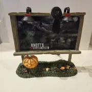 Dept 56 Halloween Village Knott's Scary Berry Farm 50 Anniversary Sign Lighted