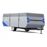 Pop Up Folding Camper Cover Fits 10' - 12' Trailers, Anti-Tear 7 Layers Top 3