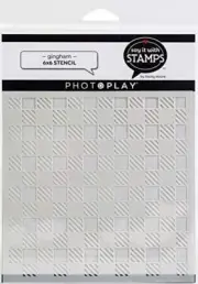 PHOTOPLAY Gingham 6x6 Stencil Set