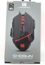 SHOGUN Premium Gaming Wired Mouse 5G 800-7200 dpi,RGB Color Illumination Weighte