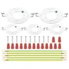 5 Set 135mm (5.31") Universal Light Fixture Mounting Bracket Kit with Screw