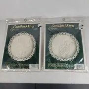 2 NIP Needle Magic Candlewicking Pineapple & Tulip Pincushion Ornament Kits